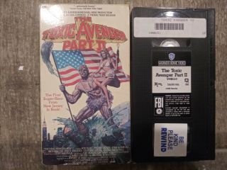 The Toxic Avenger Part 2 - (VHS,  1989) Rare 3