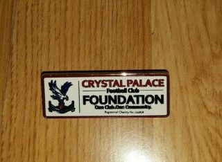 Rare - Crystal Palace Fc Foundation Metal Pin Badge