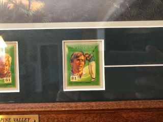 VHTF Postal Commemorative Phillip Crowe The 10th At Pine Valley Print Rare Golf 4