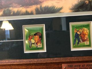 VHTF Postal Commemorative Phillip Crowe The 10th At Pine Valley Print Rare Golf 6
