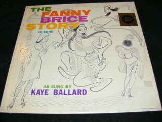 Rare Cool Lp Kaye Ballard The Fanny Brice Story With Al Hirschfeld Cover Mgm 50s