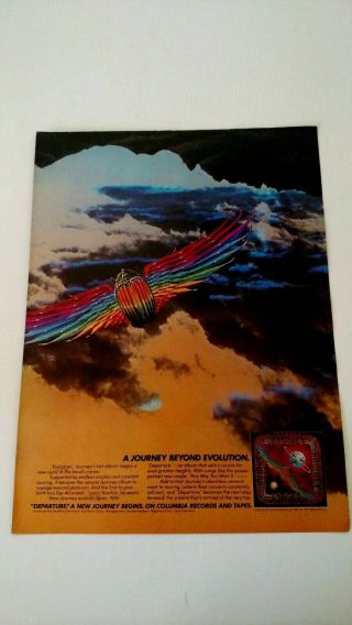 Journey " Departure " (1980 Rare Print Promo Poster Ad