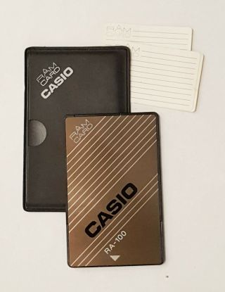 Casio Ra - 100 Ram Card (vz,  Ht,  Hz Synthesizer) - W/case & Label,  Rare