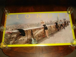 Rare Blondie " Autoamerican " 1980 Chrysalis Records Promotional Poster -