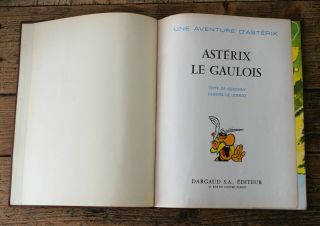 Asterix Le Gaulois 1961 By Rene Goscinny French Rare 1st Edition Dargaud