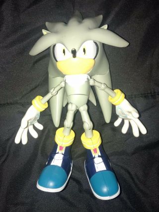 Jazwares Sonic The Hedgehog Silver Action Figure 6” Rare Htf