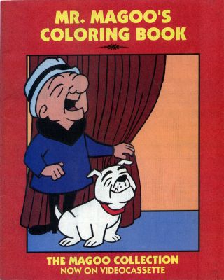 Mr.  Magoo Coloring Book Rare