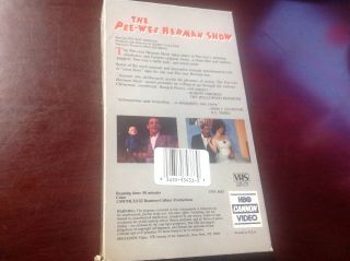 The Pee - Wee Herman Show vhs HBO Cannon video RARE Never on dvd 2