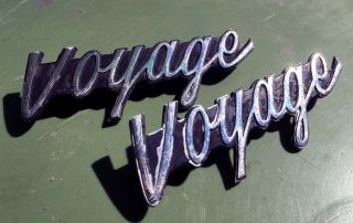 Opel Vauxhall Ascona A Voyage Script Badge Emblem 3459421 Rare