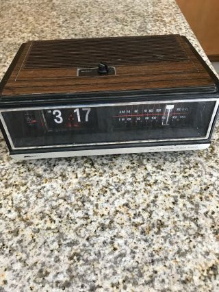 Vintage Rare Kmart Flip Number Alarm Clock Am/fm Radio Sleep Timer M 30 - 55