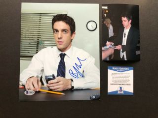 B.  J.  Bj Novak Rare Signed Autographed The Office 8x10 Photo Beckett Bas