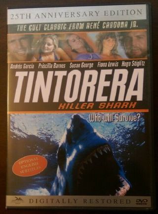 Tintorera 25th Anniversary Edition Dvd Rare Killer Shark Cult Classic Oop