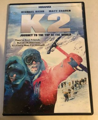 K2: Journey To The Top Of The World - Dvd Rare Miramax Good Shape 1991