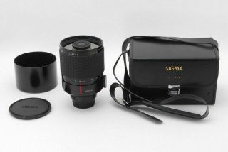 【rare Mint】 Sigma Mirror Telephoto 600㎜ F/8 For Minolta Md W/ Case From Japan 23