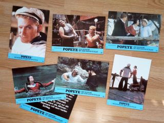 Robert Altman 7 Rare German Lobby Cards Popeye 1980 Robin Williams