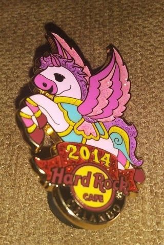 Hard Rock Cafe Hrc Orlando Fl 2014 Flying Pony Horse Rare Collectible Pin /le