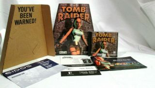 Tomb Raider Big Box Trapezoid Eidos Core Design Pc 1996 Cd - Rom Rare