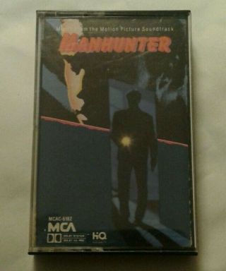 Manhunter Music From The Motion Picture Soundtrack Cassette Rare 1986 Mca Ost