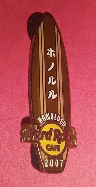 Hard Rock Cafe Hrc 2007 Honolulu Surfboard Collectible Pin Rare /le L@@k