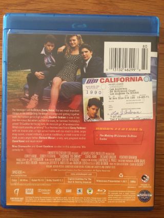 License To Drive - Blu - ray - OOP - Anchor Bay Rare OOP HTF 2