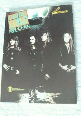 Lynch Mob Guitar Tab Authentic 1992 Rare Dokken George Lynch With Poster 80 