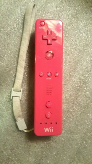 Official Nintendo Wii Remote Rare Pink Controller Ready To Go