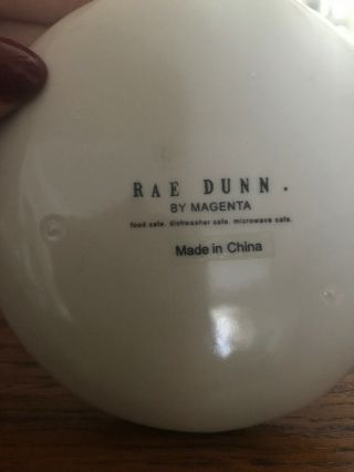 RARE 3 Rae Dunn by Magenta SIP Plaid Dots Espresso Cups & Saucers 3oz Mug 4