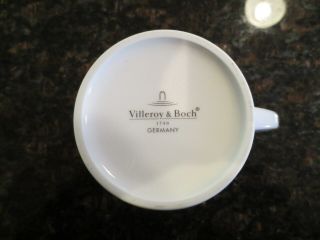 Villeroy & Boch - Germany - Rare Vintage 4 China Coffee Cups - Art Deco Pattern 5