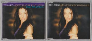 Tina Arena I Want To Know What Love Is Remixes 2 X Cd Rare Aussie Release