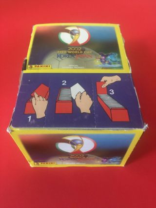 Panini Korea & Japan 2002 World Cup Box 100 Packets Bustine Tüten Rare Edition