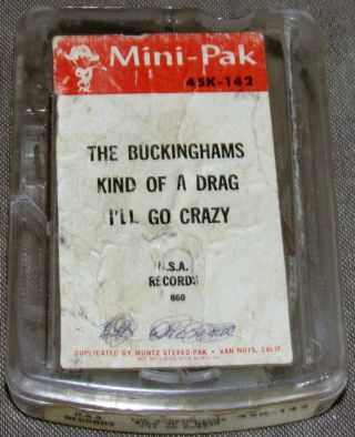 The Buckinghams: Kind Of A Drag; Rare Muntz Mini - Pak 4 - Track Tape Cartridge