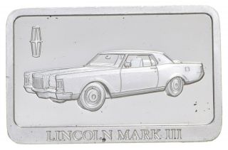 Rare Silver 29.  9 Grams Lincoln Mark Iii Bar.  999 Fine Silver 603
