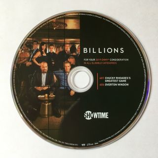 Billions Season 4 - Dvd - Emmys Fyc Rare Promotional Paul Giamatti Damian Lewis