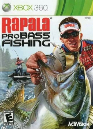 Rapala Pro Bass Fishing Xbox 360 Kids Game Disc Only 32k Rare
