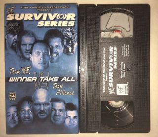 Wwf Survivor Series 2001 (vhs,  2002) Wwe Wcw Nwo Ecw Rare Non Rental