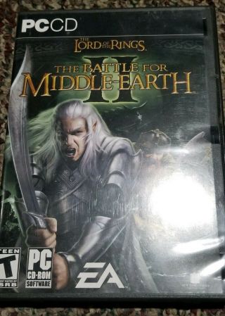 Rare - Lord Of The Rings: Battle For Middle Earth Ii 2 - Pc Video Game Cib