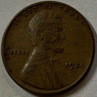 1924 D Lincoln Wheat Penny Cent Rare Better Date Pq
