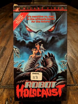 Robot Holocaust Vhs Rare Sci - Fi Post Apocalyptic Fantasy 1986 Wizard Video