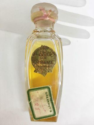 Rare Vintage 1913 Le Lilas De Rigaud Antique Art Nouveau Perfume Bottle 50 Full