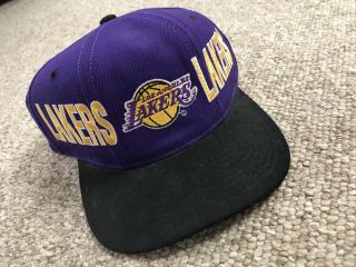 Vintage 90s Los Angeles Lakers Starter Rare Snapback Hat Vtg Nba Fast Ship