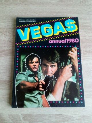 Vegas Annual 1980 Vintage Television Series Hardback Book V.  G.  C,  Rare