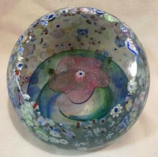 Rare Caithness Millefiori Pool Lt Edition Paperweight 424/750