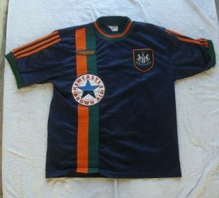 Newcastle United 1997 1998 Away Shirt Rare Orange Brown Ale (l)