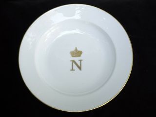 Rare 19th C.  Sevres Edouard Honore Paris " Napoleon Iii " Armorial Soup Plate 5