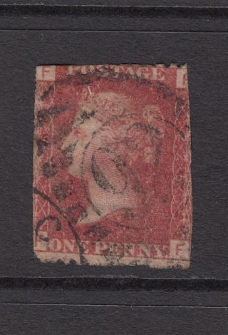 Gb Qv 1d Red Sg43 Plate 225 Penny Red " Ff " Stamp Pl225 - Rare - Filler