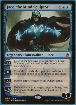 Jace,  The Mind Sculptor Masters 25 Nm - M Blue Mythic Rare Card (34697) Abugames