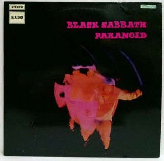 Rare - Black Sabbath Paranoid - Unique Cover Label Rado Malaysia Singapore Lp - Nm