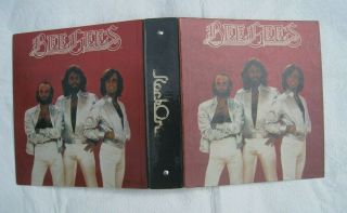 Vintage Bee Gees 1979 Rockon 3 - Ring Binder Disco Barry Gibb Emmc School Rare