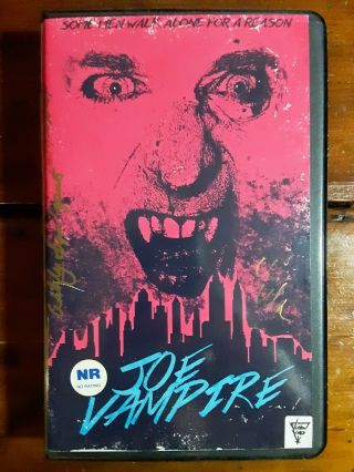 Joe Vampire Vhs Vultra Video Sov Horror Slasher Oop Rare Cult Gore Autographed