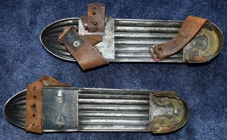 Rare Duttons Shell Groove Ice Skates Patented 1868